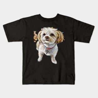 Cute Chi Poo Shi Tzu Sticker Kids T-Shirt